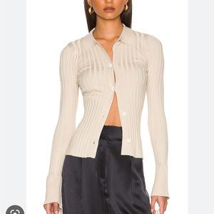 Revolve front sweater button up